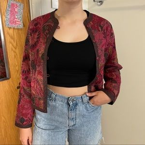 VINTAGE QUILTED REVERSIBLE JACKET